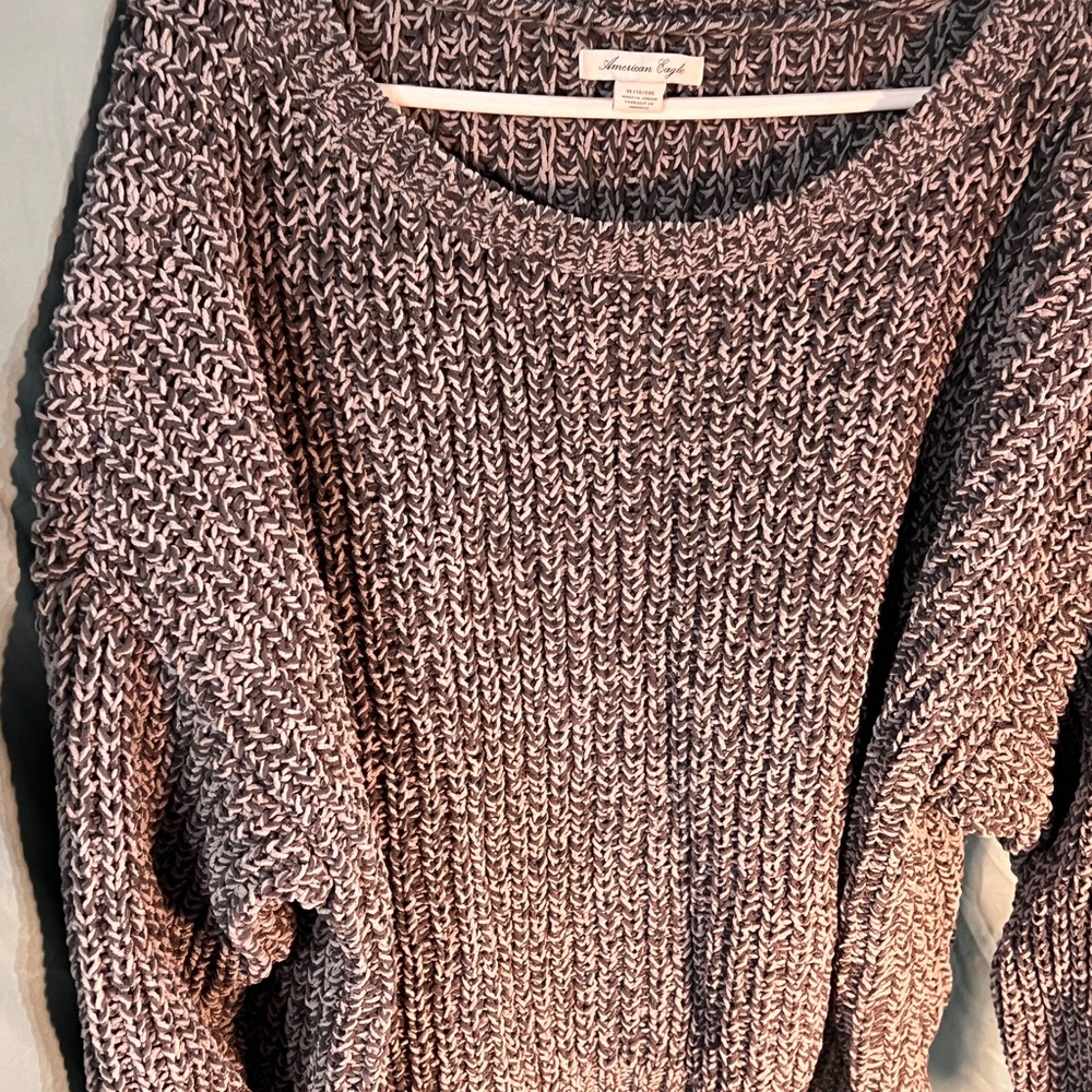 American Eagle Outfitters Gray Knit Sweater - Picture 3 of 3